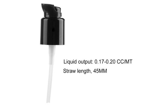 24/410 Black Spray Dispenser Pumps Color Customized With Plastic PP Materials