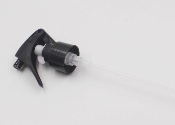 Black  Plastic Trigger Sprayer Pump 20/410 24mm / 28mm Anti Corrosion With Tube