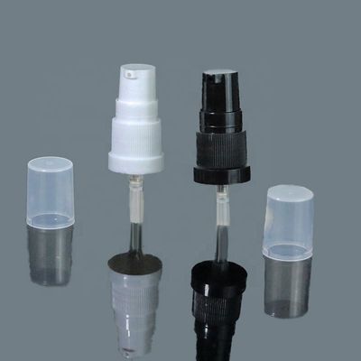 18mm 18/410 Factory Price Black Plastic Lotion Spray Pump With Clear Cap