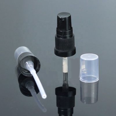 18mm 18/410 Factory Price Black Plastic Lotion Spray Pump With Clear Cap