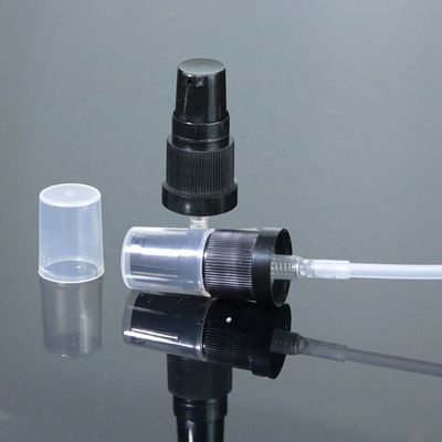 18mm 18/410 Factory Price Black Plastic Lotion Spray Pump With Clear Cap