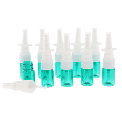 Plastic Round 15ml Refillable Nasal Spray Bottle