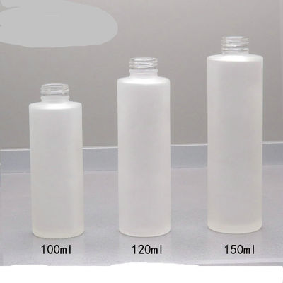 150ml Frosted Glass Bottle with Bamboo Cosmetic Lotion Container pump Care Skin