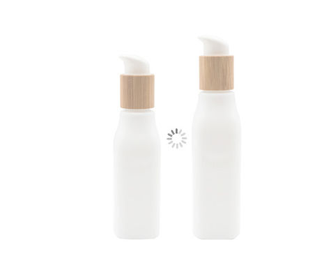 Smooth OPL Glass Bottle Cosmetic Lotion Container And Cream Jar With Wooden Lid
