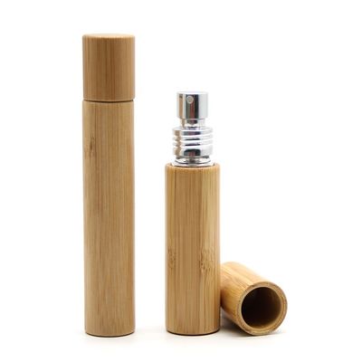 Factory Sale Beech Wooden Lid Perfume Bottle Cap Empty Glass With Sprayer Pump