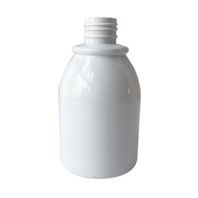250ml Frosted Amber Cosmetic PET Bottle With Bamboo Pump