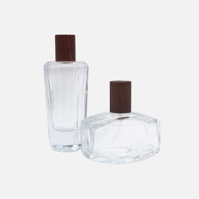 glass perfume spray 50ml 100ml perfume bottles with wooden caps