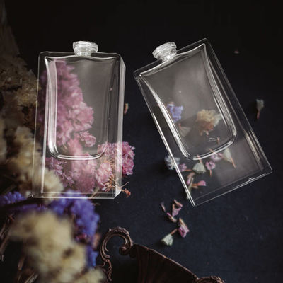 Stylish Clear Coated Empty Glass Oil Perfume Cologne Bottle With Wooden Cap