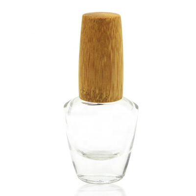 5ml 15ml 20ml Wholesale Glass Bottle With Bamboo Lid Nail Polish Bottle