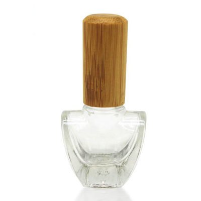 5ml 15ml 20ml Wholesale Glass Bottle With Bamboo Lid Nail Polish Bottle