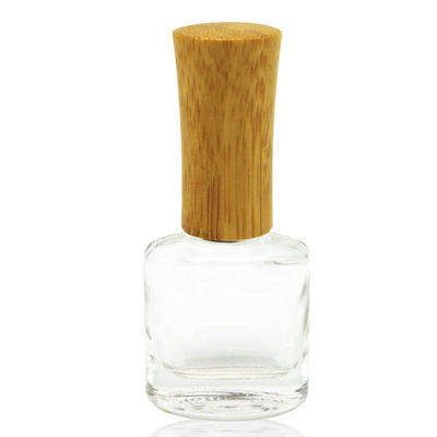 5ml 15ml 20ml Wholesale Glass Bottle With Bamboo Lid Nail Polish Bottle