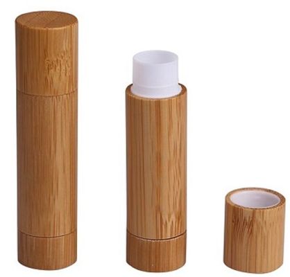 5g lipstick tube natural bamboo cosmetic packaging lip balm container make up