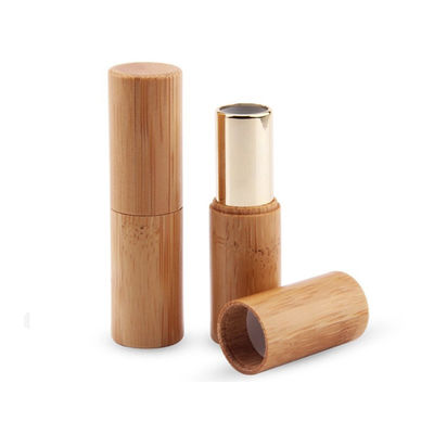 12.1mm Lipstick Tube  Empty Container Bamboo Cosmetic  Environment-Friendly
