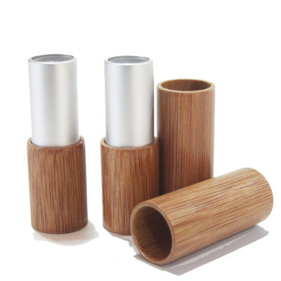 12.1mm Lipstick Tube  Empty Container Bamboo Cosmetic  Environment-Friendly