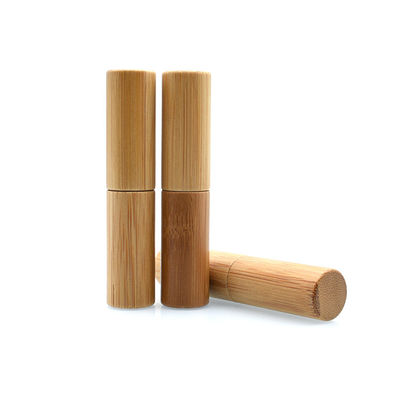 5g lipstick tube natural bamboo cosmetic packaging lip balm container make up