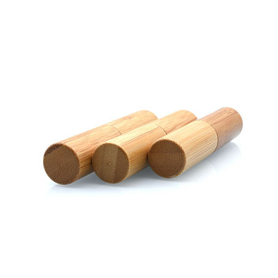 5g lipstick tube natural bamboo cosmetic packaging lip balm container make up