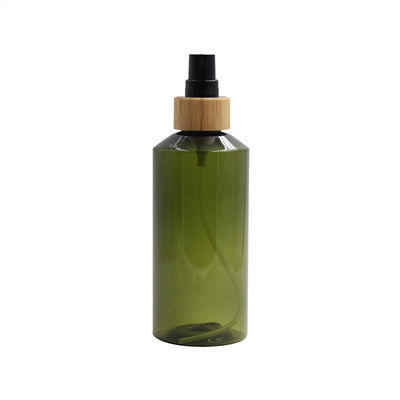 organic olive green pet plastic bottle bamboo sprayer body room spray container