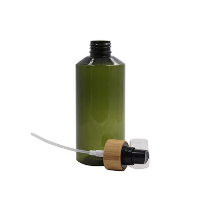 organic olive green pet plastic bottle bamboo sprayer body room spray container