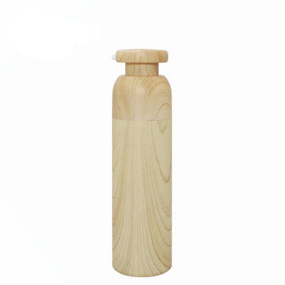 New product plastic cosmetic pump bottle bamboo airless bottle 15ml 30ml 40ml