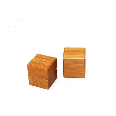 5g Cosmetic Case Bamboo Makeup Pressed Powder Eye Shadow With Mirror Squre