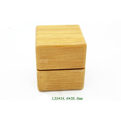 5g Cosmetic Case Bamboo Makeup Pressed Powder Eye Shadow With Mirror Squre