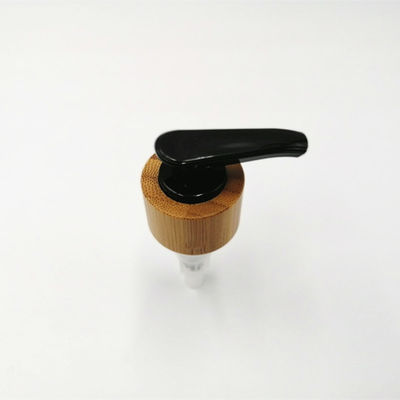 Up-down lock system bamboo lotion pump for cosmetic packaging on bottle