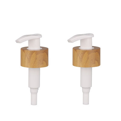 Double Wall 28/410 Bamboo Finish Cosmetic Metal Gel Pump Lotion Cream Bottle pump
