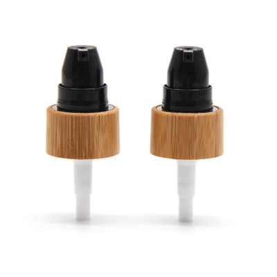 High Quality Cosmetic Sprayer Head Bamboo Lid for Glass Bottles Jars
