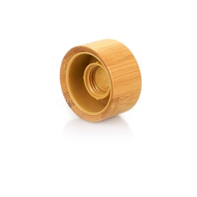 ISO2000 Hot Selling Bamboo Screw Cap Lid Custom Cosmetic Bamboo Cap For Tube