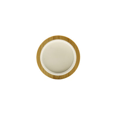 24/410 Natural Bamboo Lid Wooden Screw Cap For Cosmetic Bottle Eco-friendly