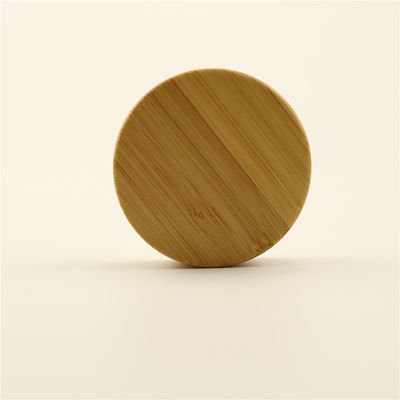 24/410 Natural Bamboo Lid Wooden Screw Cap For Cosmetic Bottle Eco-friendly
