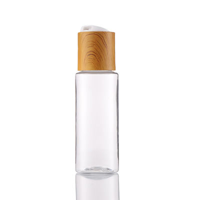 60ML Clear Plastic Pet High Qulity Bamboo Cosmetic Bottles Empty Lotion Bottles