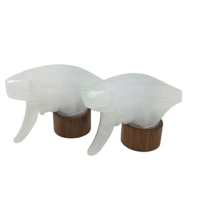 28mm eco natural bamboo collar trigger sprayer wooden mini mist water pump