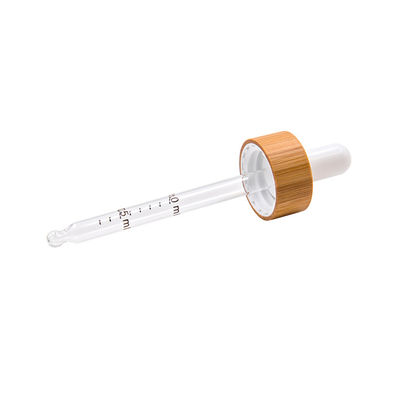 18mm glass bottle dropper cap eco friendly wooden bamboo essential oil bottles