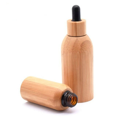 22/400 Glass Essential Oil Bottle With Bamboo Tincture Bottle  Liquid bottle