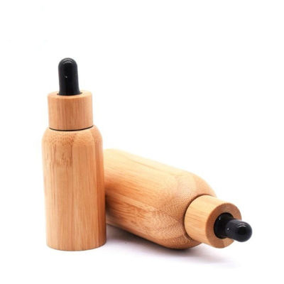 22/400 Glass Essential Oil Bottle With Bamboo Tincture Bottle  Liquid bottle