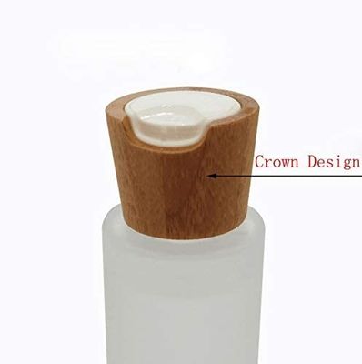 20/410 Natural Bamboo Packaging Disc Top Consmetic Wooden bottle Closures